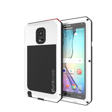 Cargar imagen en el visor de la galería, Note 4 Case, Punkcase® METALLIC Series WHITE w/ TEMPERED GLASS | Aluminum Frame (Color in image: White)
