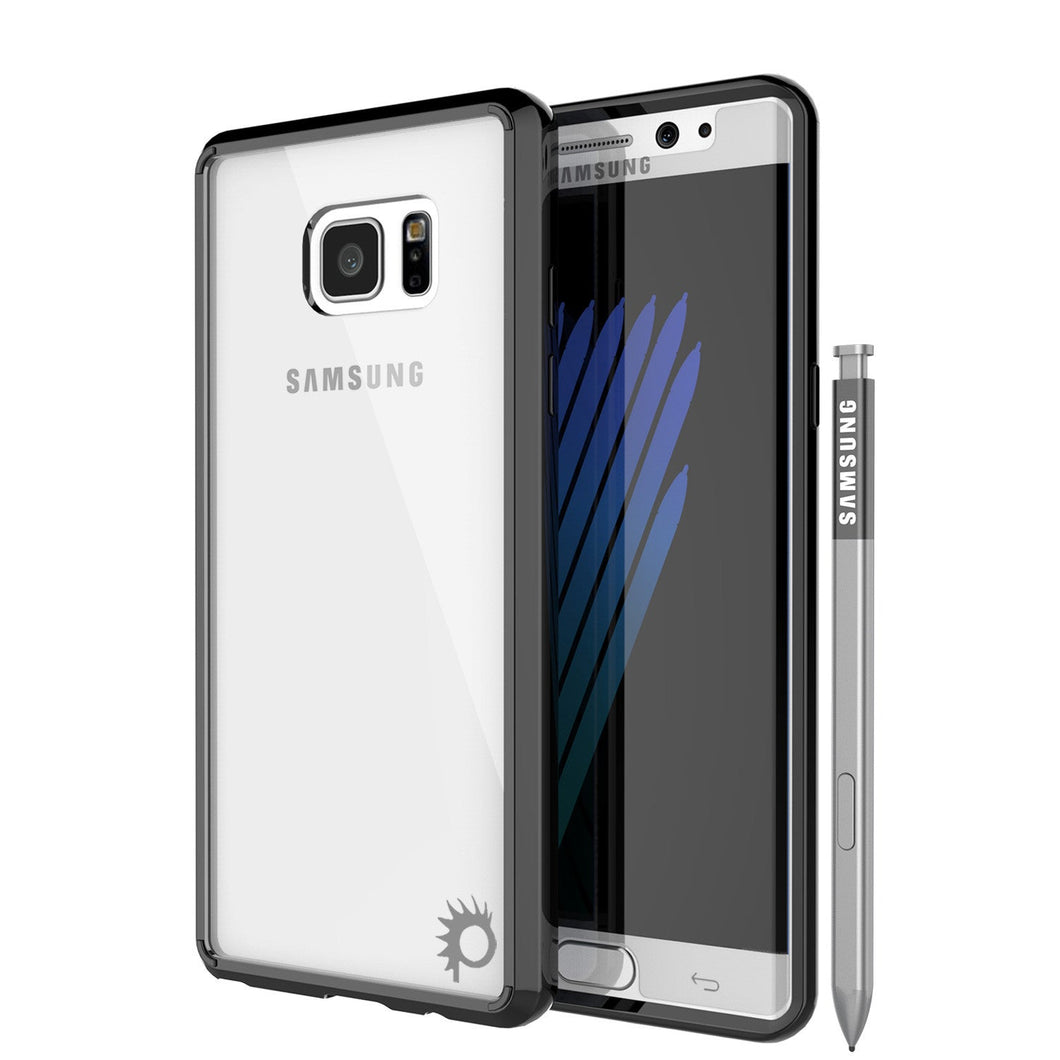 Note 7 Case Punkcase® LUCID 2.0 Black Series w/ PUNK SHIELD Screen Protector | Ultra Fit (Color in image: black)