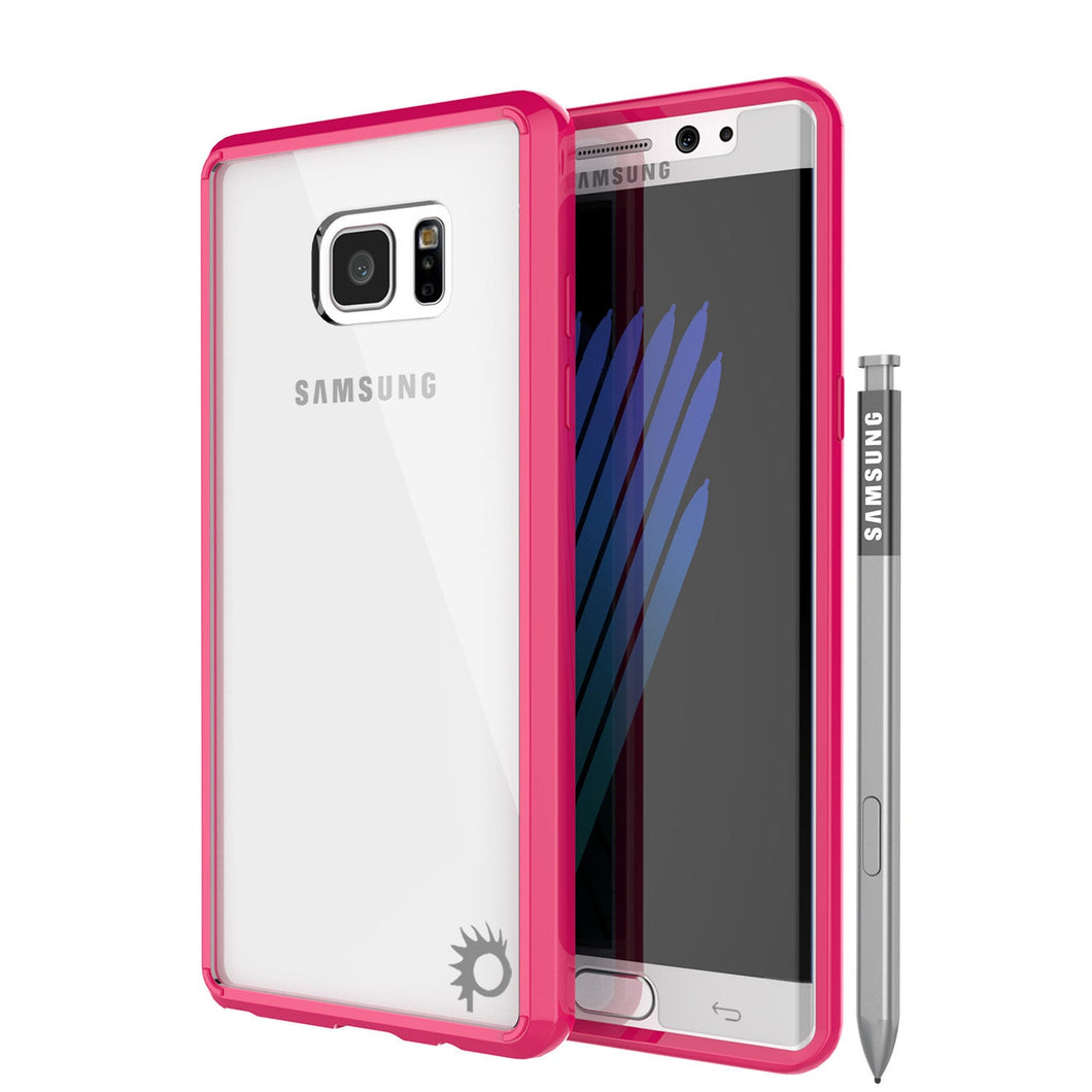 Note 7 Case Punkcase® LUCID 2.0 Pink Series w/ PUNK SHIELD Screen Protector | Ultra Fit (Color in image: pink)