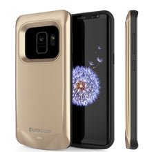 Load image into Gallery viewer, Galaxy S9 Battery Case, PunkJuice 5000mAH Fast Charging Power Bank W/ Screen Protector | Integrated USB Port | IntelSwitch | Slim, Secure and Reliable | Suitable for Samsung Galaxy S9 [Gold] (Color in image: Gold)
