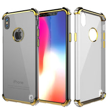 Cargar imagen en el visor de la galería, iPhone X Case, Punkcase [BLAZE SERIES] Protective Cover W/ PunkShield Screen Protector [Shockproof] [Slim Fit] for Apple iPhone 10 [Gold] (Color in image: Gold)
