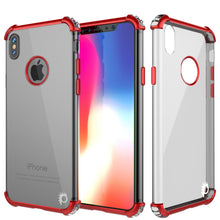 Cargar imagen en el visor de la galería, iPhone X Case, Punkcase [BLAZE SERIES] Protective Cover W/ PunkShield Screen Protector [Shockproof] [Slim Fit] for Apple iPhone 10 [Red] (Color in image: Red)
