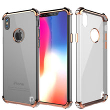 Cargar imagen en el visor de la galería, iPhone X Case, Punkcase [BLAZE SERIES] Protective Cover W/ PunkShield Screen Protector [Shockproof] [Slim Fit] for Apple iPhone 10 [Rosegold] (Color in image: Rosegold)
