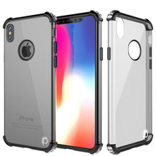Cargar imagen en el visor de la galería, iPhone X Case, Punkcase [BLAZE SERIES] Protective Cover W/ PunkShield Screen Protector [Shockproof] [Slim Fit] for Apple iPhone 10 [Black] (Color in image: Black)
