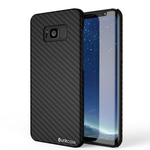 Galaxy S8 Case, PunkCase CarbonShield, Jet Black (Color in image: Jet Balck)