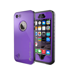 Cargar imagen en el visor de la galería, iPhone 5S/5 Waterproof Case, PunkCase StudStar Purple Case Water/Shock/Dirt Proof | Lifetime Warranty (Color in image: purple)
