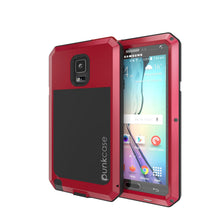 Cargar imagen en el visor de la galería, Note 4 Case, Punkcase® METALLIC Series RED w/ TEMPERED GLASS | Aluminum Frame (Color in image: Red)
