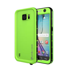 Load image into Gallery viewer, Galaxy S6 Waterproof Case PunkCase StudStar Light Green Thin 6.6ft Underwater IP68 Shock/Dirt Proof (Color in image: light green)
