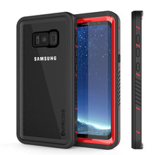 Cargar imagen en el visor de la galería, Galaxy S8 Waterproof Case, Punkcase [Extreme Series] [Slim Fit] [IP68 Certified] [Shockproof] [Snowproof] [Dirproof] Armor Cover W/ Built In Screen Protector for Samsung Galaxy S8 [Red] (Color in image: Red)
