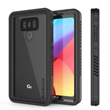 Cargar imagen en el visor de la galería, LG G6 Waterproof Case, Punkcase [Extreme Series] [Slim Fit] [IP68 Certified] Built In Screen Protector [BLACK] (Color in image: black)
