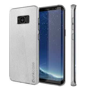 Galaxy S8 Plus Case, Punkcase Galactic 2.0 Series Ultra Slim Protective Armor TPU Cover [Silver] (Color in image: silver)