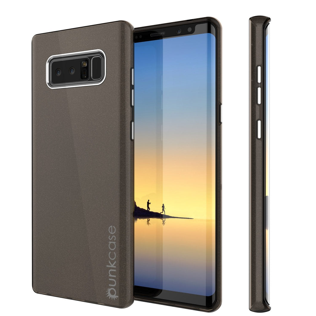 Galaxy Note 8 Case, Punkcase Galactic 2.0 Series Ultra Slim Protective Armor [Black/grey] (Color in image: black/grey)