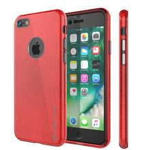 Cargar imagen en el visor de la galería, iPhone SE (4.7&quot;) Case, Punkcase Galactic 2.0 Series Ultra Slim Protective Armor TPU Cover [Red] (Color in image: red)
