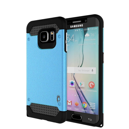 Galaxy s6 EDGE Plus Case PunkCase Galactic Teal Series Slim Armor Soft Cover w/ Screen Protector (Color in image: teal)