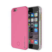 Cargar imagen en el visor de la galería, iPhone 6/6S Punkcase LED Light Case Light Illuminated Case, Pink  W/  Battery Power Bank (Color in image: pink)
