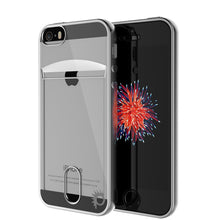 Load image into Gallery viewer, iPhone SE/5S/5 Case, PUNKCASE® LUCID Silver Series | Card Slot | SHIELD Screen Protector | Ultra fit (Color in image: Rose Gold)
