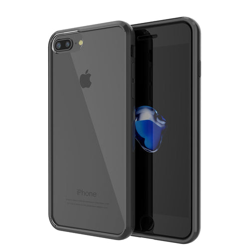 iPhone 7 Case Punkcase® LUCID 2.0 Black Series w/ PUNK SHIELD Screen Protector | Ultra Fit (Color in image: black)