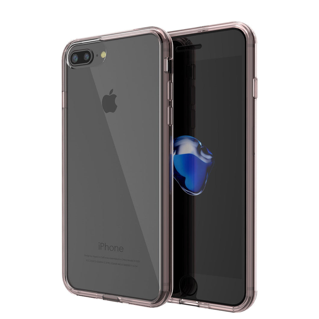 iPhone 7 Case Punkcase® LUCID 2.0 Crystal Pink Series w/ PUNK SHIELD Screen Protector | Ultra Fit (Color in image: crystal pink)