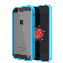 Cargar imagen en el visor de la galería, iPhone SE/5S/5 Case Punkcase® LUCID 2.0 Light Blue Series w/ PUNK SHIELD Screen Protector | Ultra Fit (Color in image: light blue)

