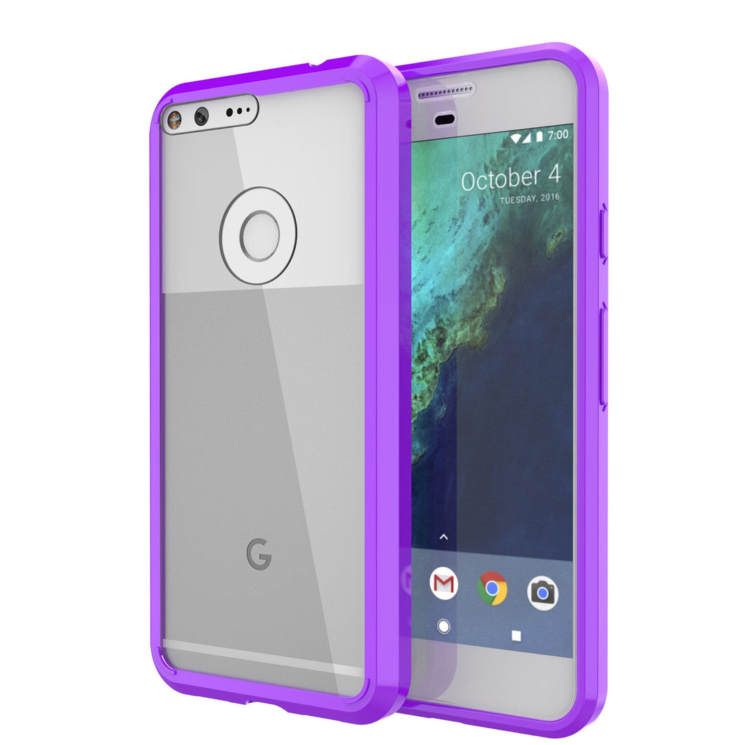 Google Pixel Case Punkcase® LUCID 2.0 Purple Series w/ PUNK SHIELD Glass Screen Protector | Ultra Fit (Color in image: purple)