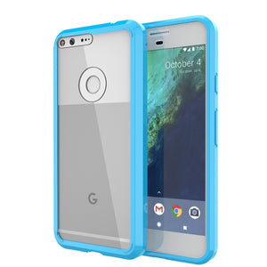 Google Pixel Case Punkcase® LUCID 2.0 Light Blue Series w/ PUNK SHIELD Glass Screen Protector | Ultra Fit (Color in image: light blue)