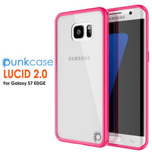 Cargar imagen en el visor de la galería, S7 Edge Case Punkcase® LUCID 2.0 Pink Series w/ PUNK SHIELD Screen Protector | Ultra Fit (Color in image: clear)
