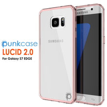 Cargar imagen en el visor de la galería, S7 Edge Case Punkcase® LUCID 2.0 Crystal Pink Series w/ PUNK SHIELD Screen Protector | Ultra Fit (Color in image: crystal black)
