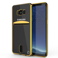 Load image into Gallery viewer, Galaxy S8 Case, PUNKCASE® LUCID Gold Series | Card Slot | SHIELD Screen Protector | Ultra fit (Color in image: Gold)
