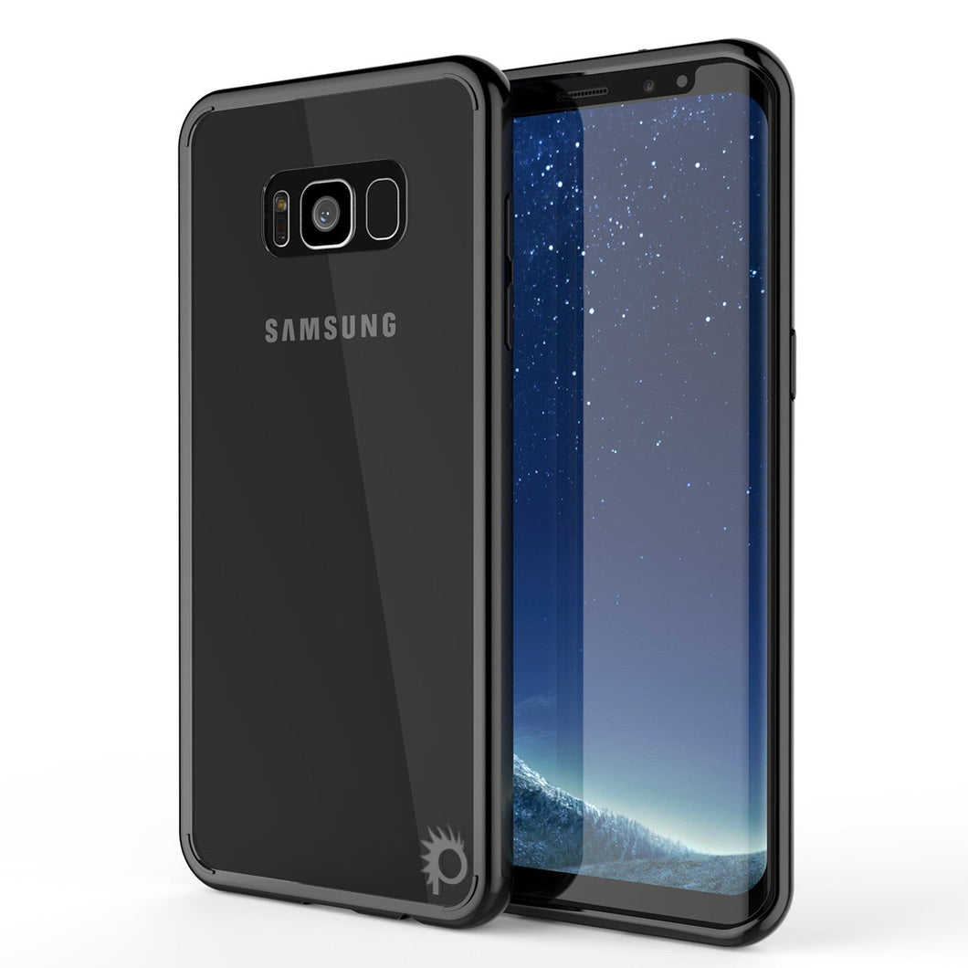 S8 Plus Case Punkcase® LUCID 2.0 Black Series w/ PUNK SHIELD Screen Protector | Ultra Fit (Color in image: black)