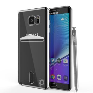 Galaxy Note 5 Case, PUNKCASE® LUCID Silver Series | Card Slot | SHIELD Screen Protector | Ultra fit (Color in image: Rose Gold)