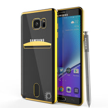 Load image into Gallery viewer, Galaxy Note 5 Case, PUNKCASE® LUCID Gold Series | Card Slot | SHIELD Screen Protector | Ultra fit (Color in image: Rose Gold)
