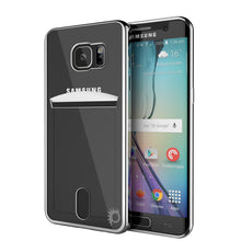 Load image into Gallery viewer, Galaxy S6 EDGE Case, PUNKCASE® LUCID Silver Series | Card Slot | SHIELD Screen Protector | Ultra fit (Color in image: Silver)
