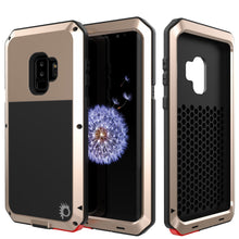Cargar imagen en el visor de la galería, Galaxy S9 Plus Metal Case, Heavy Duty Military Grade Rugged Armor Cover [shock proof] Hybrid Full Body Hard Aluminum &amp; TPU Design [non slip] W/ Prime Drop Protection for Samsung Galaxy S9 Plus [Gold] (Color in image: Gold)
