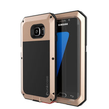 Load image into Gallery viewer, Galaxy S7 EDGE  Case, PUNKcase Metallic Gold Shockproof  Slim Metal Armor Case (Color in image: gold)
