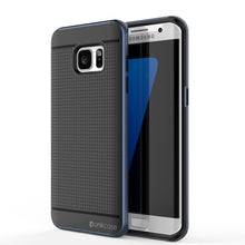 Load image into Gallery viewer, Galaxy S7 Edge Case, PunkCase STEALTH Navy Blue Series Hybrid 3-Piece Shockproof Dual Layer Cover (Color in image: Navy Blue)
