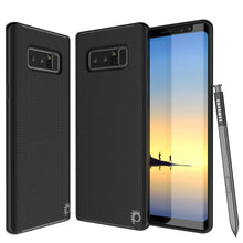 Cargar imagen en el visor de la galería, Galaxy Note 8 Case, PunkCase [Stealth Series] Hybrid 3-Piece Shockproof Dual Layer Cover [Non-Slip] [Soft TPU + PC Bumper] with PUNKSHIELD Screen Protector for Samsung Note 8 [Black] (Color in image: Black)

