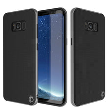 Load image into Gallery viewer, Galaxy S8 Case, PunkCase [Stealth Series] Hybrid 3-Piece Shockproof Dual Layer Cover [Non-Slip] [Soft TPU + PC Bumper] with PUNKSHIELD Screen Protector for Samsung S8 Edge [Silver] (Color in image: Silver)
