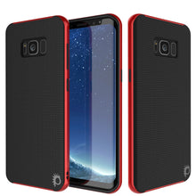 Load image into Gallery viewer, Galaxy S8 PLUS Case, PunkCase [Stealth Series] Hybrid 3-Piece Shockproof Dual Layer Cover [Non-Slip] [Soft TPU + PC Bumper] with PUNKSHIELD Screen Protector for Samsung S8+ [Red] (Color in image: Red)
