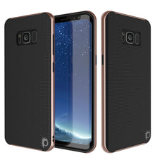 Load image into Gallery viewer, Galaxy S8 PLUS Case, PunkCase [Stealth Series] Hybrid 3-Piece Shockproof Dual Layer Cover [Non-Slip] [Soft TPU + PC Bumper] with PUNKSHIELD Screen Protector for Samsung S8+ [Rose Gold] (Color in image: Gold)
