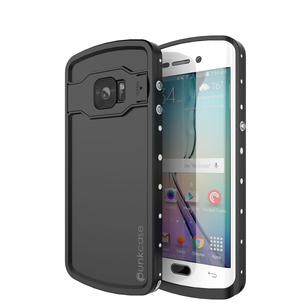 Galaxy S6 EDGE Plus Waterproof Case, Punkcase StudStar White Shock/Dirt Proof | Lifetime Warranty (Color in image: white)