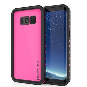 Galaxy S8 Waterproof Case PunkCase StudStar Pink Thin 6.6ft Underwater IP68 Shock/Snow Proof (Color in image: pink)