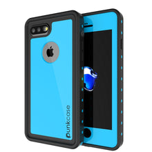 Cargar imagen en el visor de la galería, iPhone 7+ Plus Waterproof IP68 Case, Punkcase [Light Blue] [StudStar Series] [Slim Fit] [Dirtproof] (Color in image: light blue)

