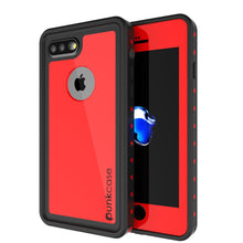 Cargar imagen en el visor de la galería, iPhone 8+ Plus Waterproof Case, Punkcase [StudStar Series] [Red] [Slim Fit] [Shockproof] [Dirtproof] [Snowproof] Armor Cover (Color in image: red)
