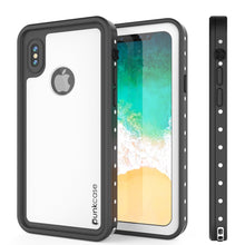 Cargar imagen en el visor de la galería, iPhone X Waterproof IP68 Case, Punkcase [White] [StudStar Series] [Slim Fit] [Dirtproof] (Color in image: light blue)
