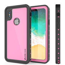 Cargar imagen en el visor de la galería, iPhone X Waterproof IP68 Case, Punkcase [Pink] [StudStar Series] [Slim Fit] [Dirtproof] (Color in image: teal)
