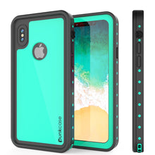 Cargar imagen en el visor de la galería, iPhone X Waterproof IP68 Case, Punkcase [Teal] [StudStar Series] [Slim Fit] [Dirtproof] (Color in image: red)
