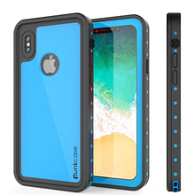 Cargar imagen en el visor de la galería, iPhone X Waterproof IP68 Case, Punkcase [Light blue] [StudStar Series] [Slim Fit] [Dirtproof] (Color in image: light green)
