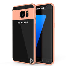 Load image into Gallery viewer, Galaxy S7 Edge Case [MASK Series] [PINK] Full Body Hybrid Dual Layer TPU Cover W/ Protective PUNKSHIELD Screen Protector (Color in image: pink)
