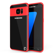 Load image into Gallery viewer, Galaxy S7 Edge Case [MASK Series] [RED] Full Body Hybrid Dual Layer TPU Cover W/ Protective PUNKSHIELD Screen Protector (Color in image: red)
