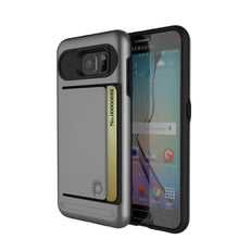 Load image into Gallery viewer, Galaxy s6 Case PunkCase CLUTCH Grey Series Slim Armor Soft Cover Case w/ Tempered Glass (Color in image: Grey)
